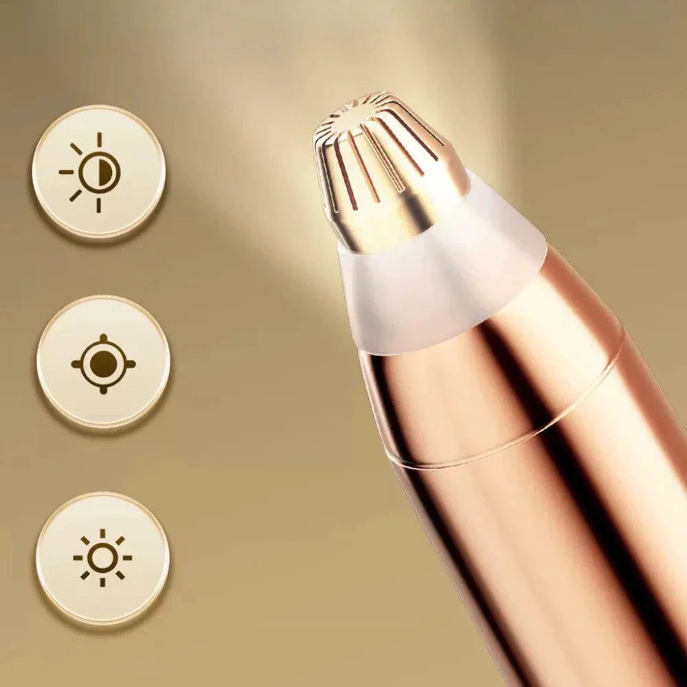 Trimmer Depilator Pen For Eyebrows, Nose, Bub. Portable USB Rechargeable Electric