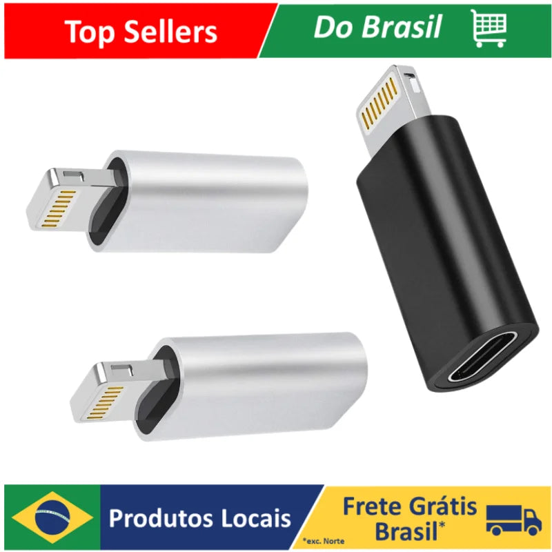 OTG  Adaptador  Tipo C compatível com Lightning