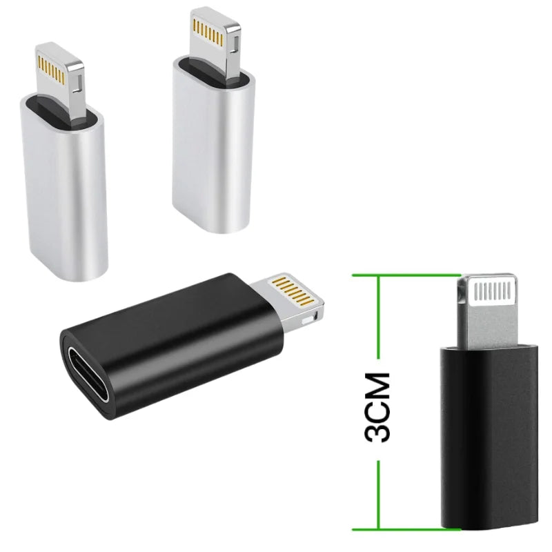 OTG  Adaptador  Tipo C compatível com Lightning