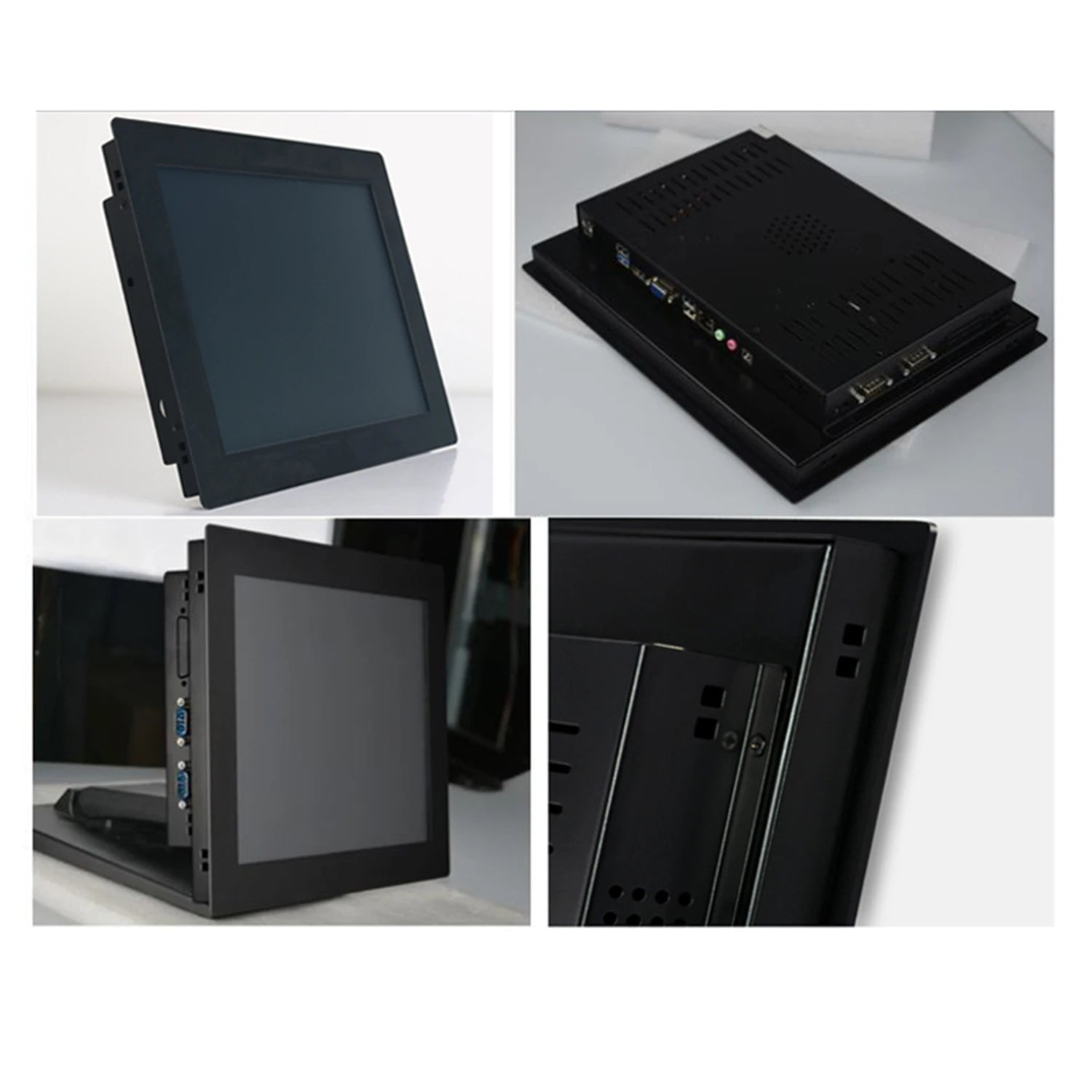 10 12 15 Inch industrial all in one pc computer with resistive touch screen panel pc built-in wifi rs232 com win10 pro 1024*768