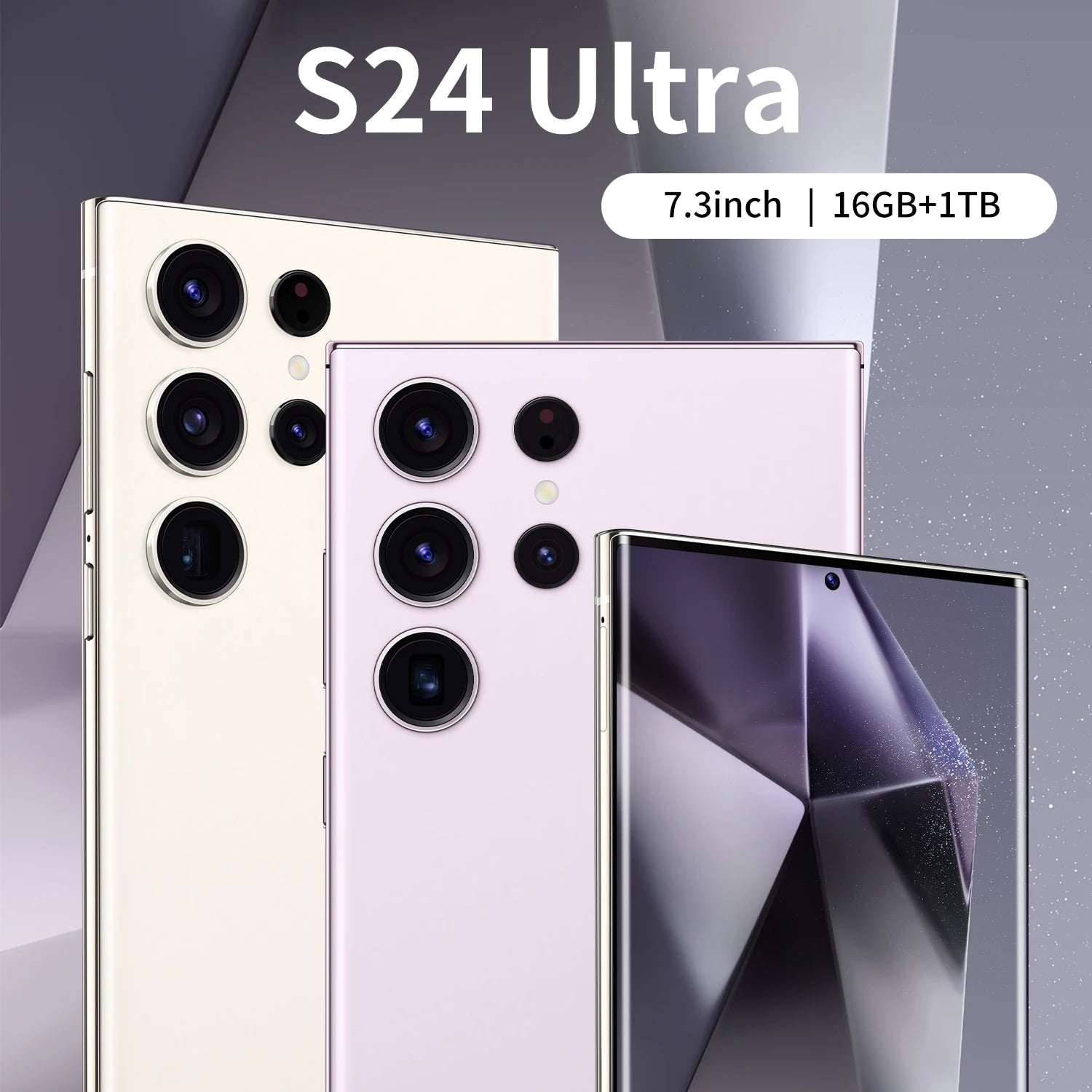 Global Version S24 Plus 16GB+1TB Large Memory Android Smartphones 7.3inch LTE/CDMA Cellular 108MP Rear Camera in English Spanish