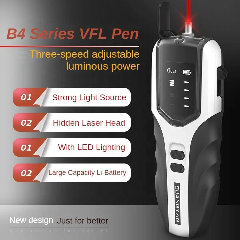 Wholesale Factory price Optical fiber laser pen VFL 30mw Rechargeable 5km 10mw 20mw 30KM vfl fiber optic visual fault locator