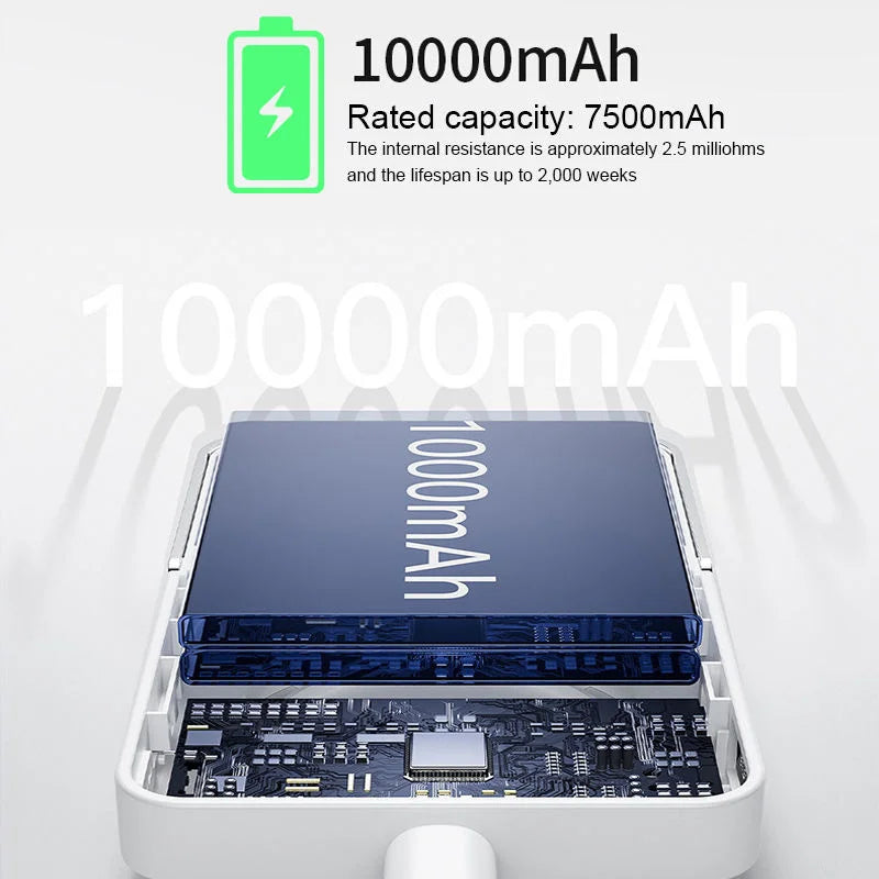 OEM ODM Fire-Resistant SSB Cell Type-C USB C Cable Q 25W Wireless Power Bank 10000mAh Portable Charger