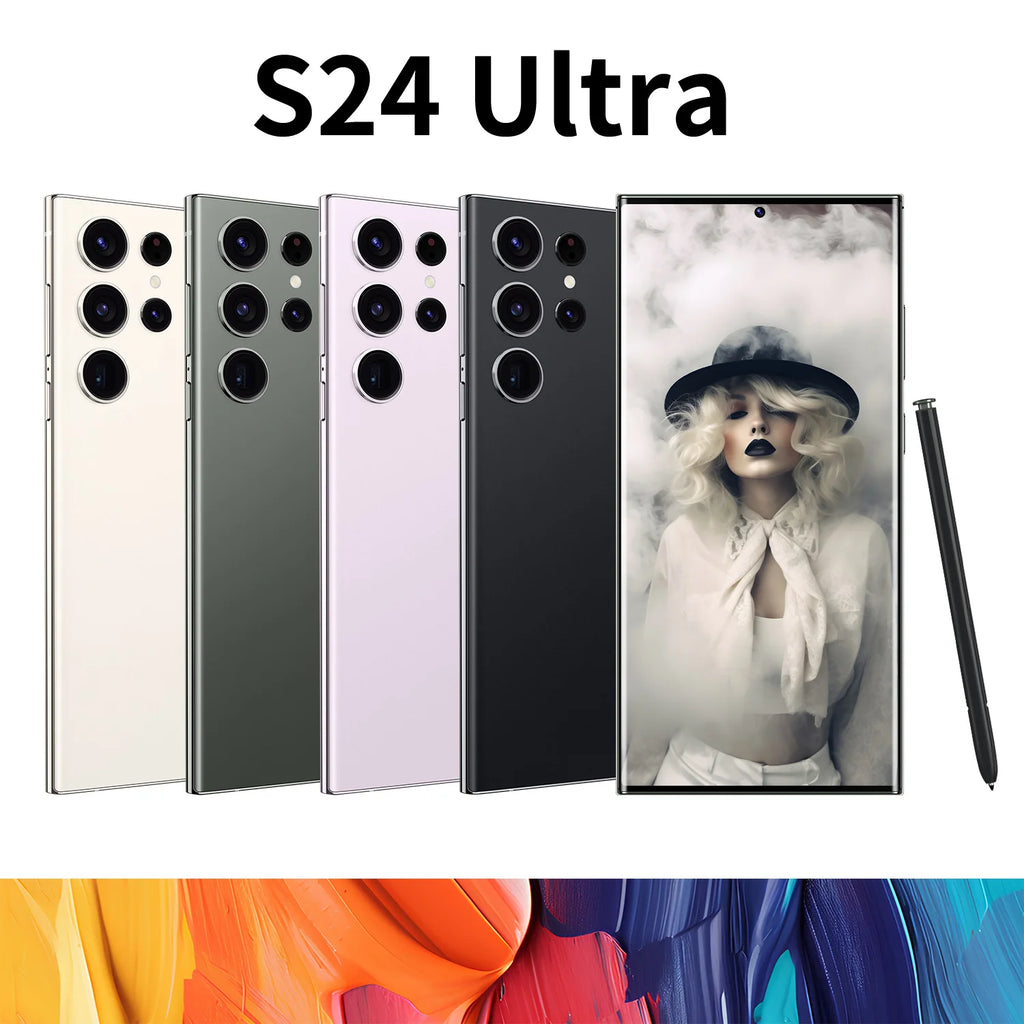 Global Version S24 Plus 16GB+1TB Large Memory Android Smartphones 7.3inch LTE/CDMA Cellular 108MP Rear Camera in English Spanish