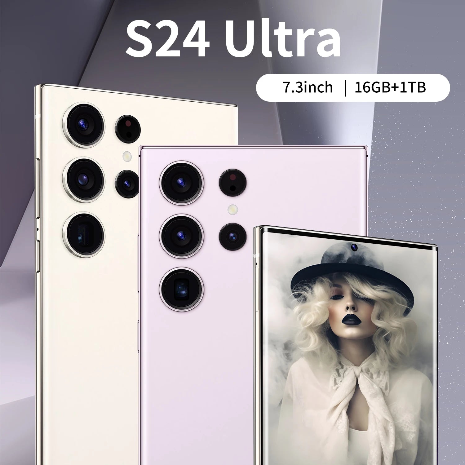 Global Version S24 Plus 16GB+1TB Large Memory Android Smartphones 7.3inch LTE/CDMA Cellular 108MP Rear Camera in English Spanish