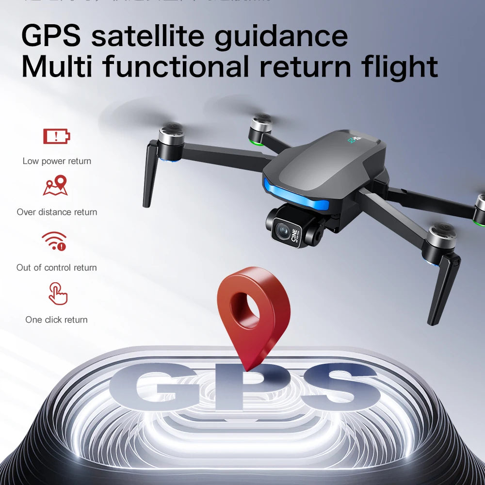 S-X1 MAX 4K Professional Drone With HD Camera 3-Axis Gimbal GPS Dron Brushless 5G WIFI Screen Remote Control RC Quadcopter Toys