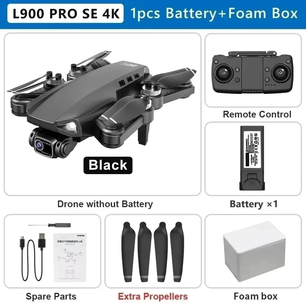 LYZRC L900 Pro SE MAX Drone 4K Professional Dual HD Camera GPS 5G WIFI 360° Obstacle Avoidance Brushless Motor Rc FPV Quadcopter