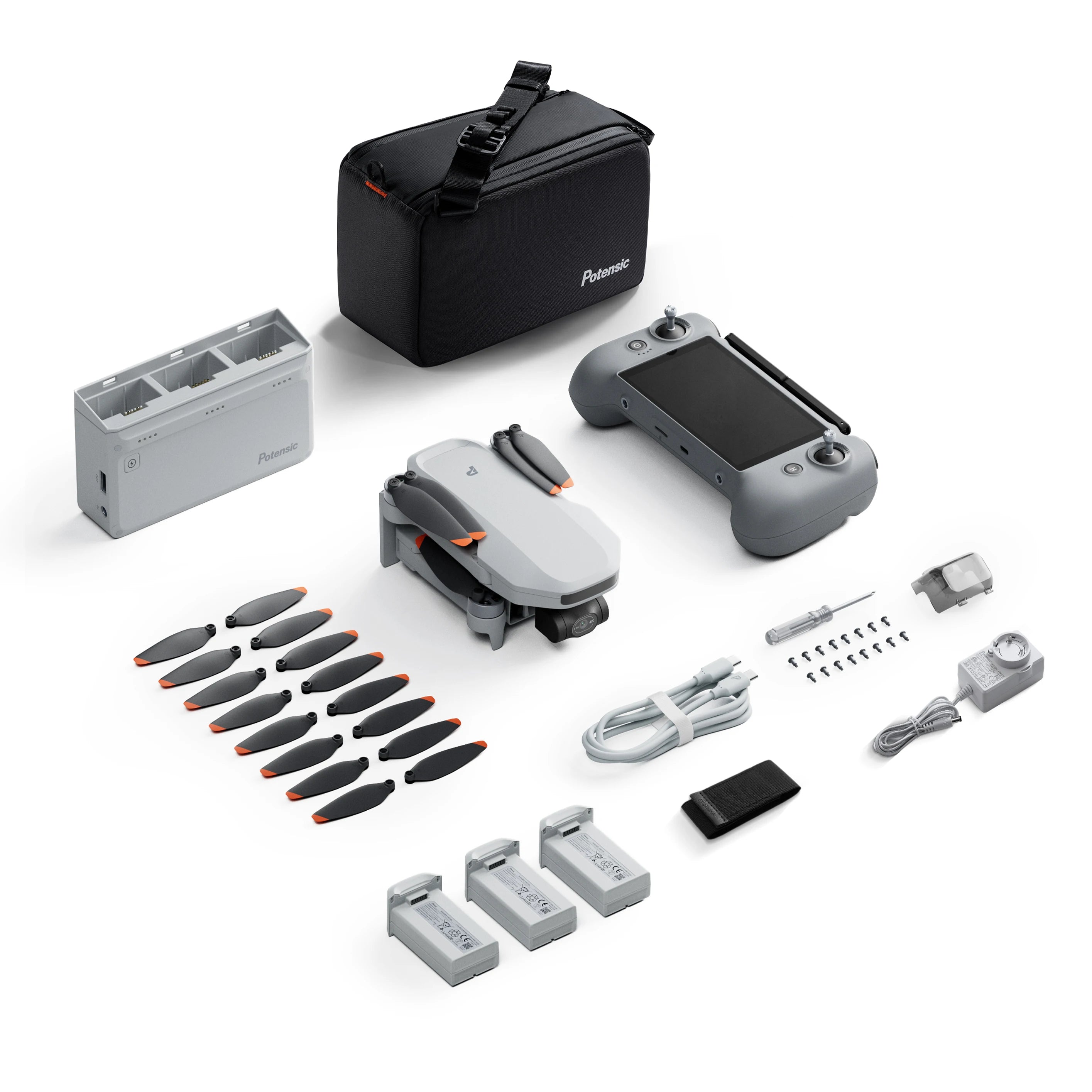Potensic ATOM 2 Drone 8K Professional Under 249g Mini Drone GPS Max 10KM 4K Video 3-Axis AI Track 2.7K Vertical Shooting