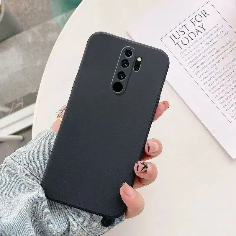 Square Matte Silicone Case for Xiaomi Redmi Note 8 Pro Cover Redmi Note8 Pro Shockproof Basic Cover Fundas