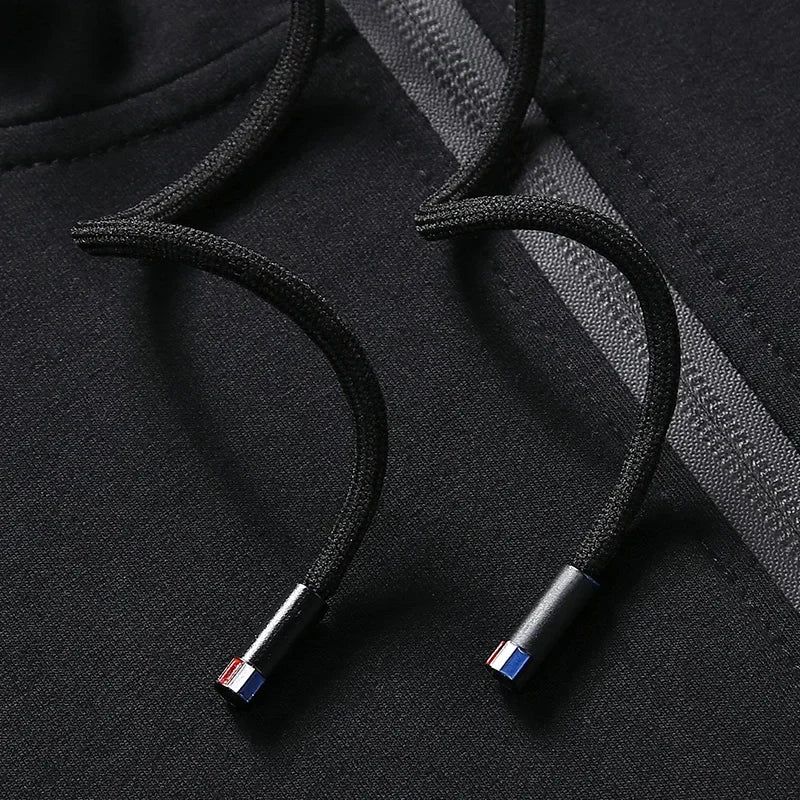 Plus Size tracksuits Men Sportswear Sets New Spring Autumn Clothing Hooded Pants Suit Male 2 Pieces Sweatshirt + Sweatpants 8XL