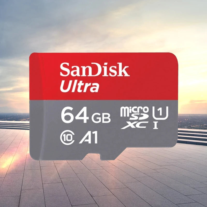 Original SanDisk Memory Card 32GB 64GB Class10 128GB 140MB/s UHS-I Flash Micro TF/SD Card C10 Ultra A1 MicroSDHC/SDXC