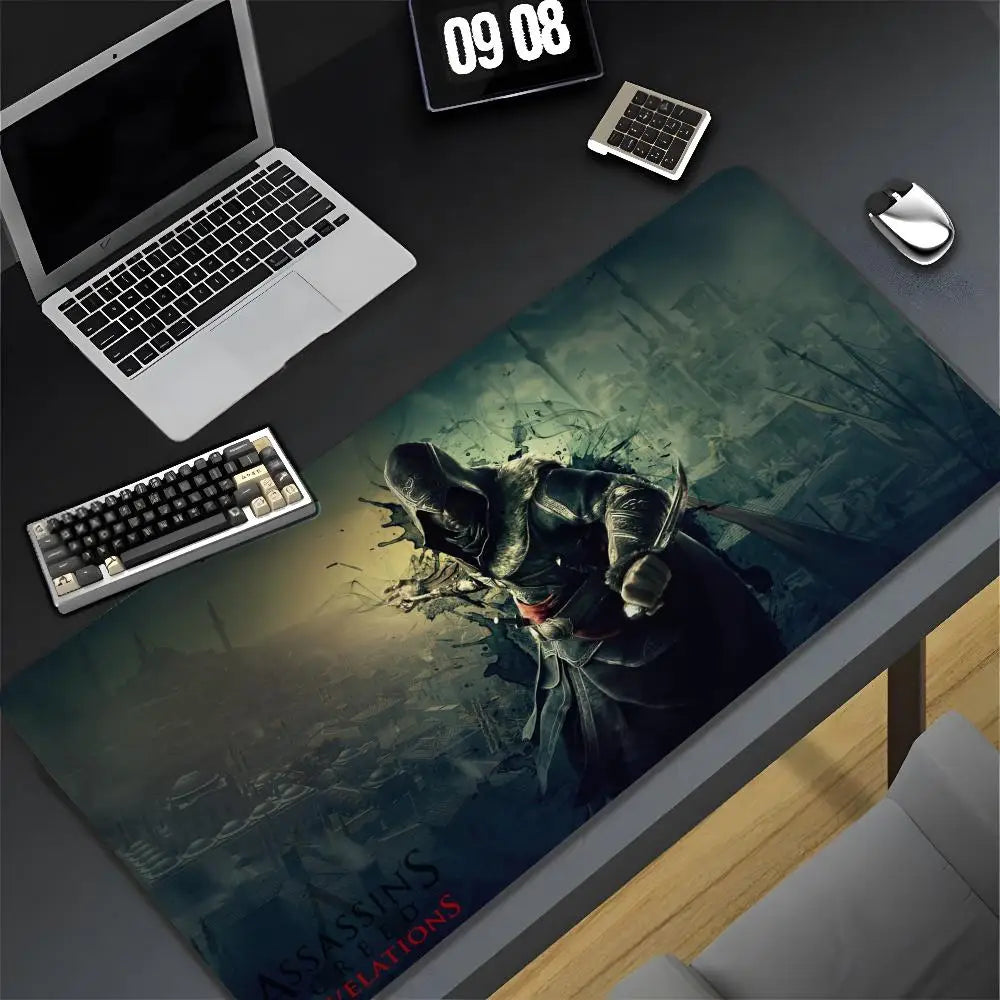 Assassin s Creed Mouse Pad Cartoon Lockedge Large Gaming Pad Computer Gamer Keyboard Mat Desk Mousepad PC Desk Pad