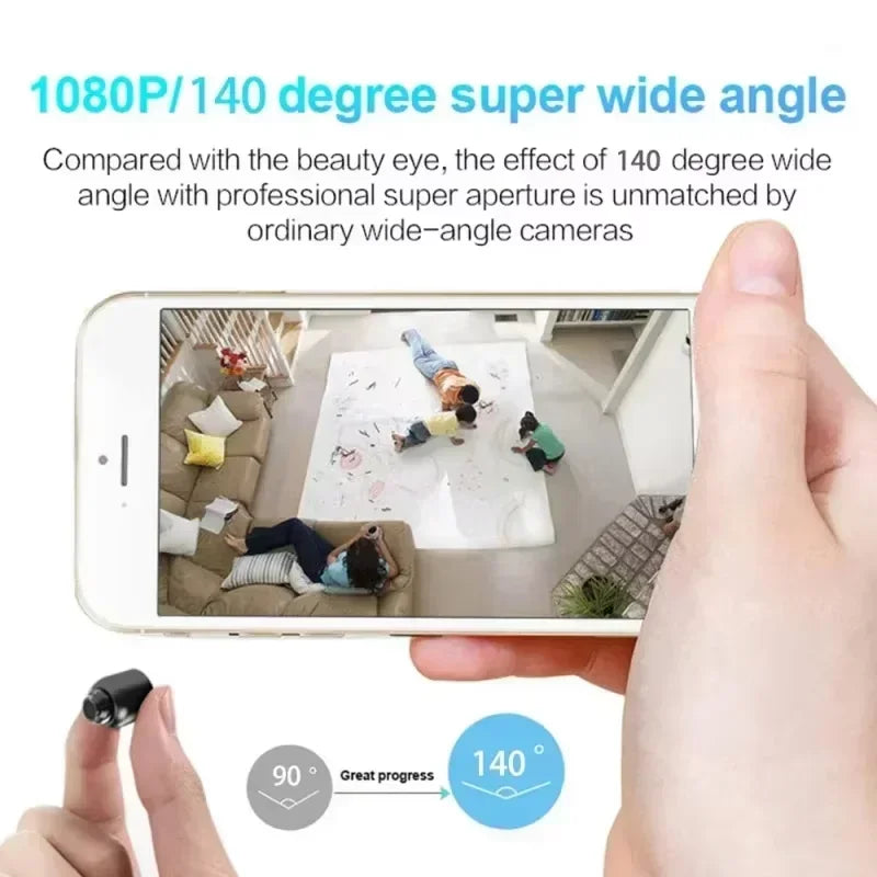 Mini 1080p HD Smart Camera Wireless Surveillance Security Video Cam Night Vision Motion Detect Camcorder Cam Monitor Smart Home