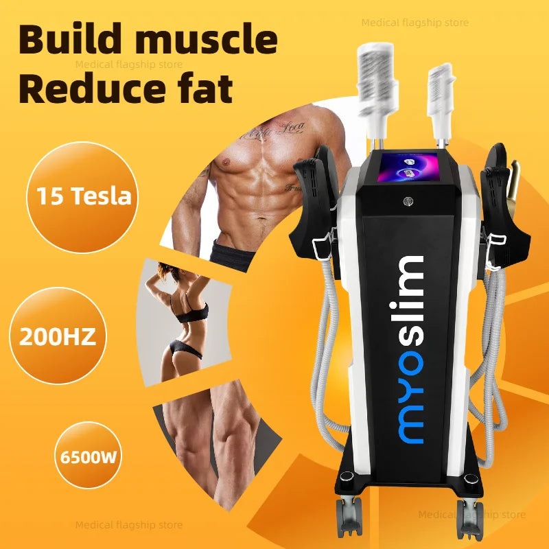 6500W MYOslim Sculpting Butt Lift Machine 2 in 1 Body Sculpt Machine RF Roller Muscle Stimulator Body Shaping Massage Equipment