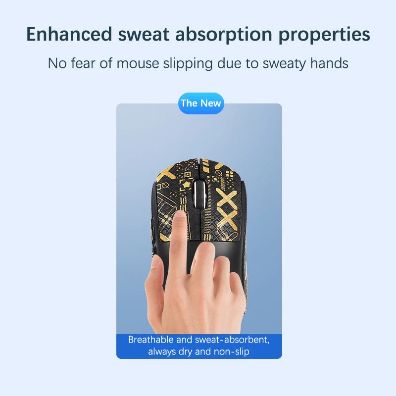 Mouse Grip Tape Skate Sticker Non Slip Suck Sweat Mouse Anti-Slip Sticker Self-adhesive For GPW2 G Pro X Superlight Mouse