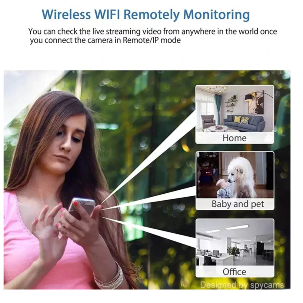 Mini Camera 1080P HD Wifi Night Vision Motion Detection Video Camera Home Security Camcorder Audio Video Recorder No Memory Card