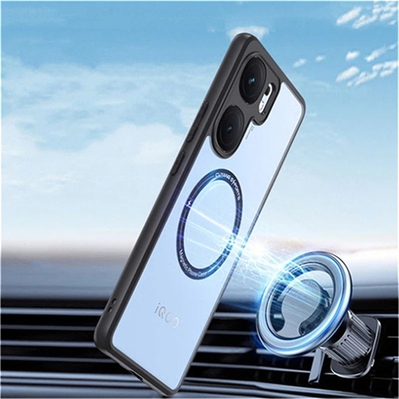 Magnetic Case For Nothing Phone 2 A Phone2 2a Plus For MagSafe Clear Hard Back Cover Acrylic Protect Shell Shockproof Bumper