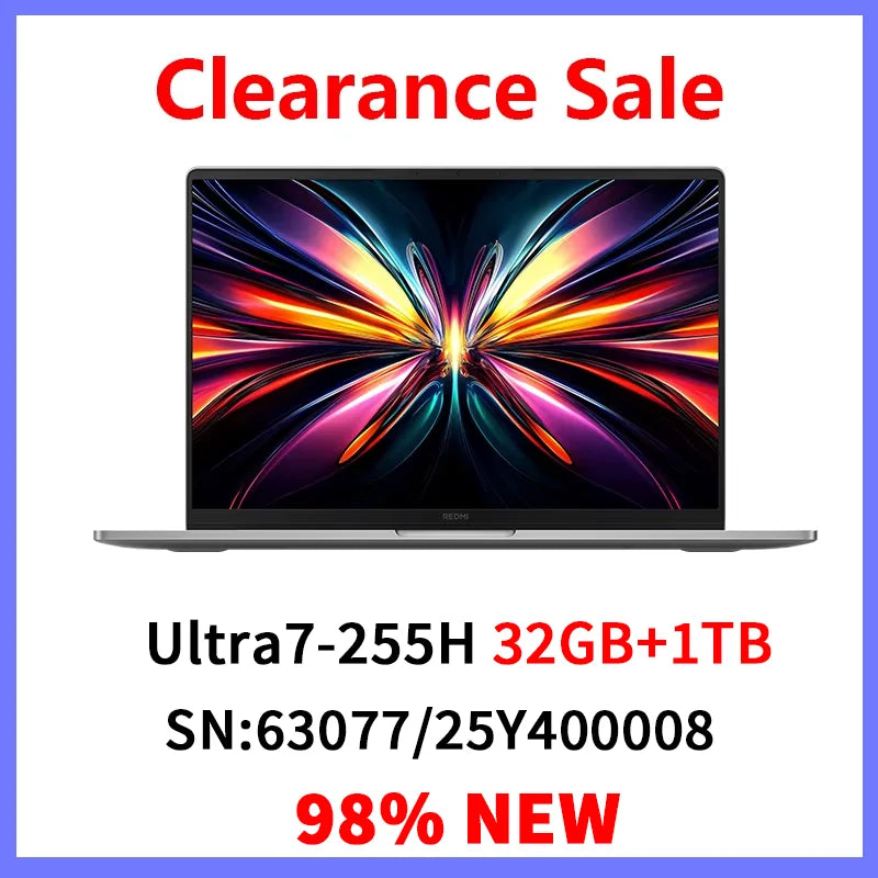 REDMI Book Pro 16 2025 Ultra5-225H 32GB+1TB 16inch 3.1K 165Hz Clearance Sale, Big Discount, Big Sale