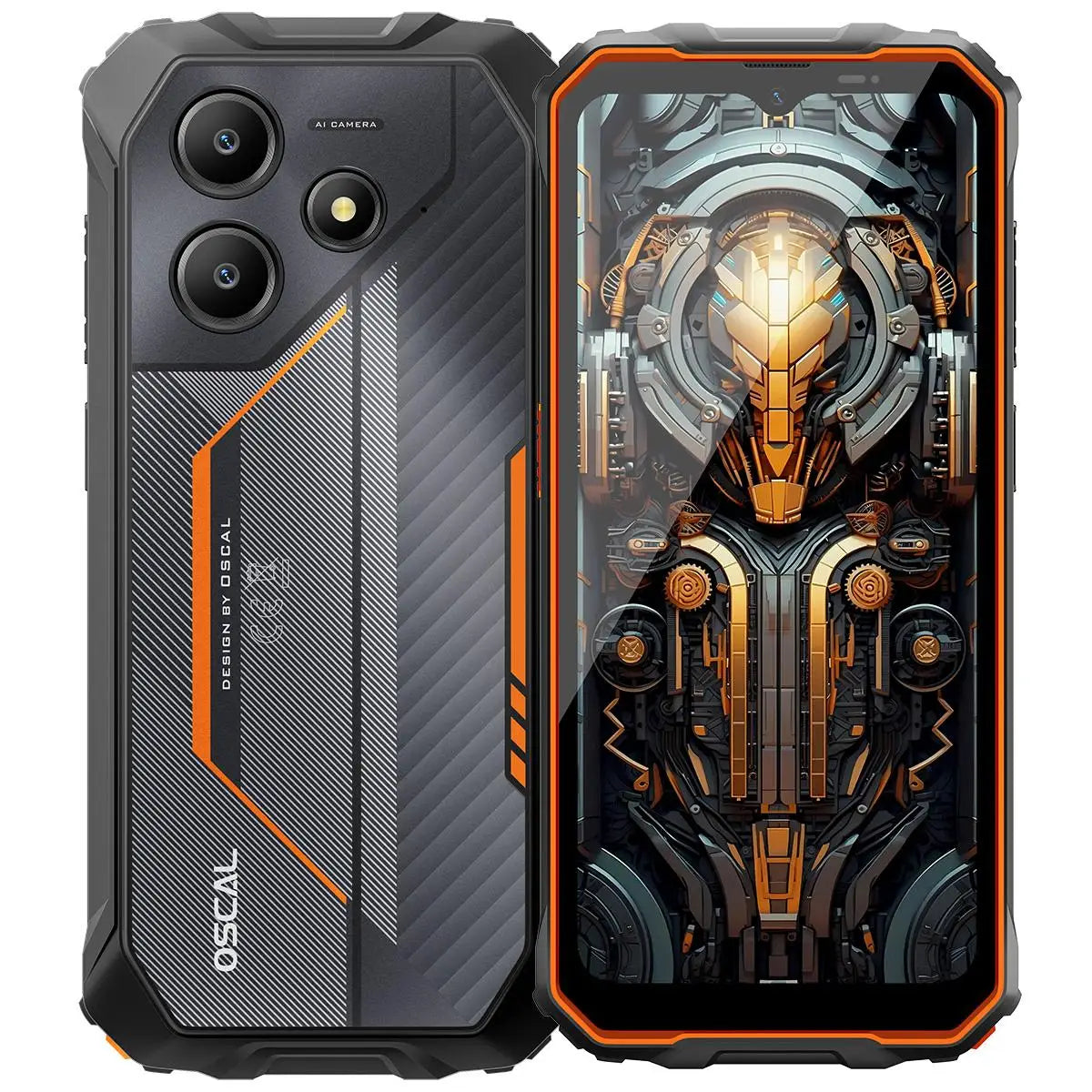 Blackview Oscal Marine 2 Rugged Phone 6.56'' HD+ Display 8GB+128GB Android 15 Unisoc T615 11000mAh 16MP NFC 4G Smartphone