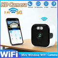 Mini Window Camera Replaces Outdoor Cameras 2.4/5GHz WiFi Camera 3MP Resolution Full-Color Night Vision Through Window Camera