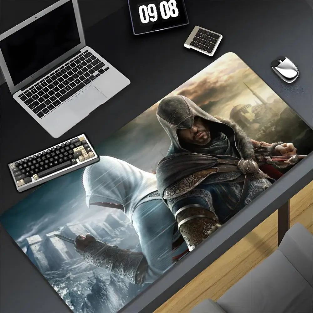 Assassin s Creed Mouse Pad Cartoon Lockedge Large Gaming Pad Computer Gamer Keyboard Mat Desk Mousepad PC Desk Pad