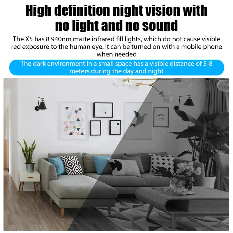 Mini Camera Wireless 1080P Surveillance Security Video Cam Night Vision Motion Detect Camcorder Mini Cam Monitoring Smart Home