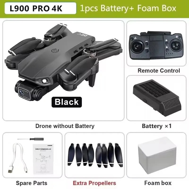 LYZRC L900 Pro SE MAX Drone 4K Professional Dual HD Camera GPS 5G WIFI 360° Obstacle Avoidance Brushless Motor Rc FPV Quadcopter