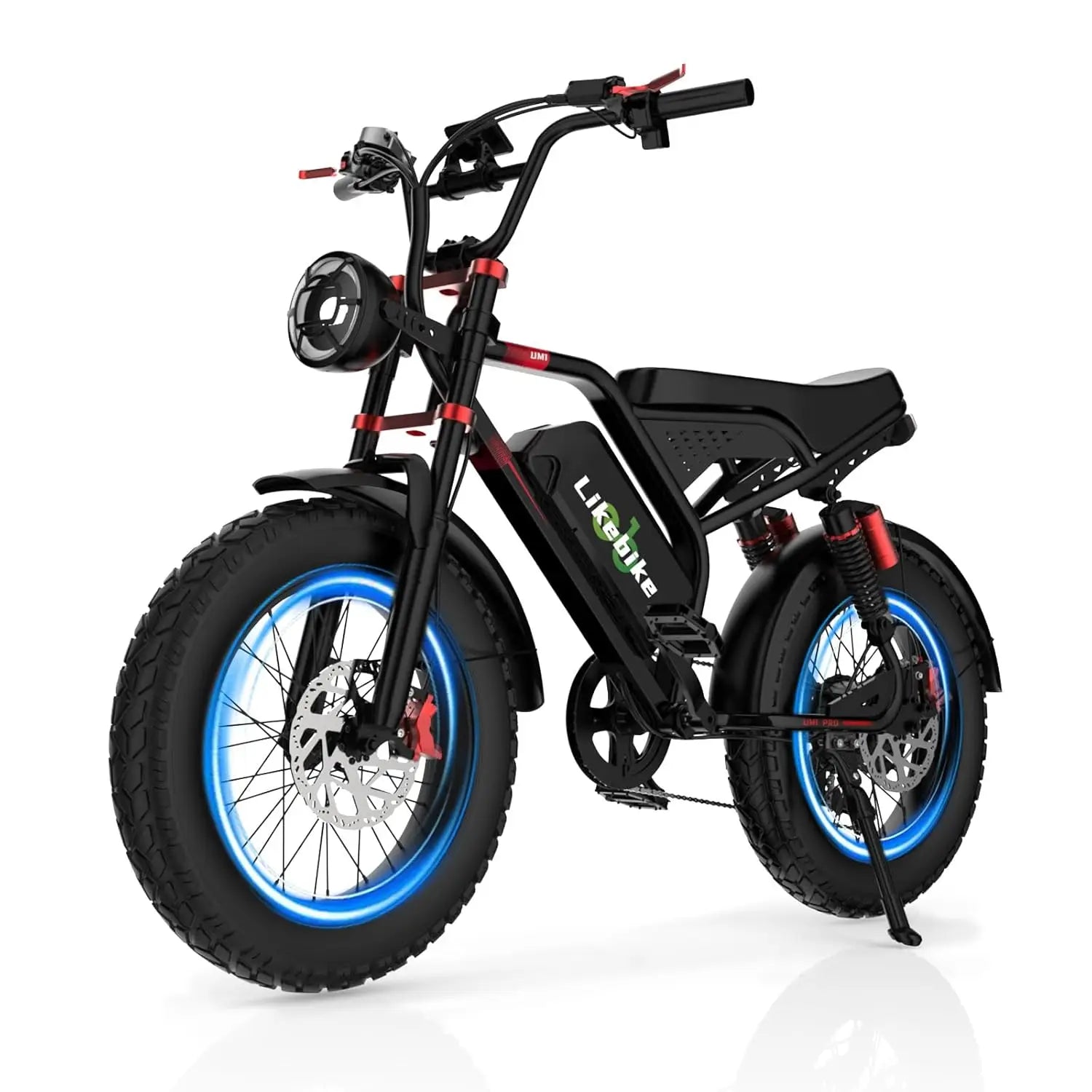 Electric Bike for Adults 1500W/2000W/3000W Peak,32/36/47MPH 20" Fat Tire Ebike, 48V 20AH/23AH/33Ah Removable Battery, Custom