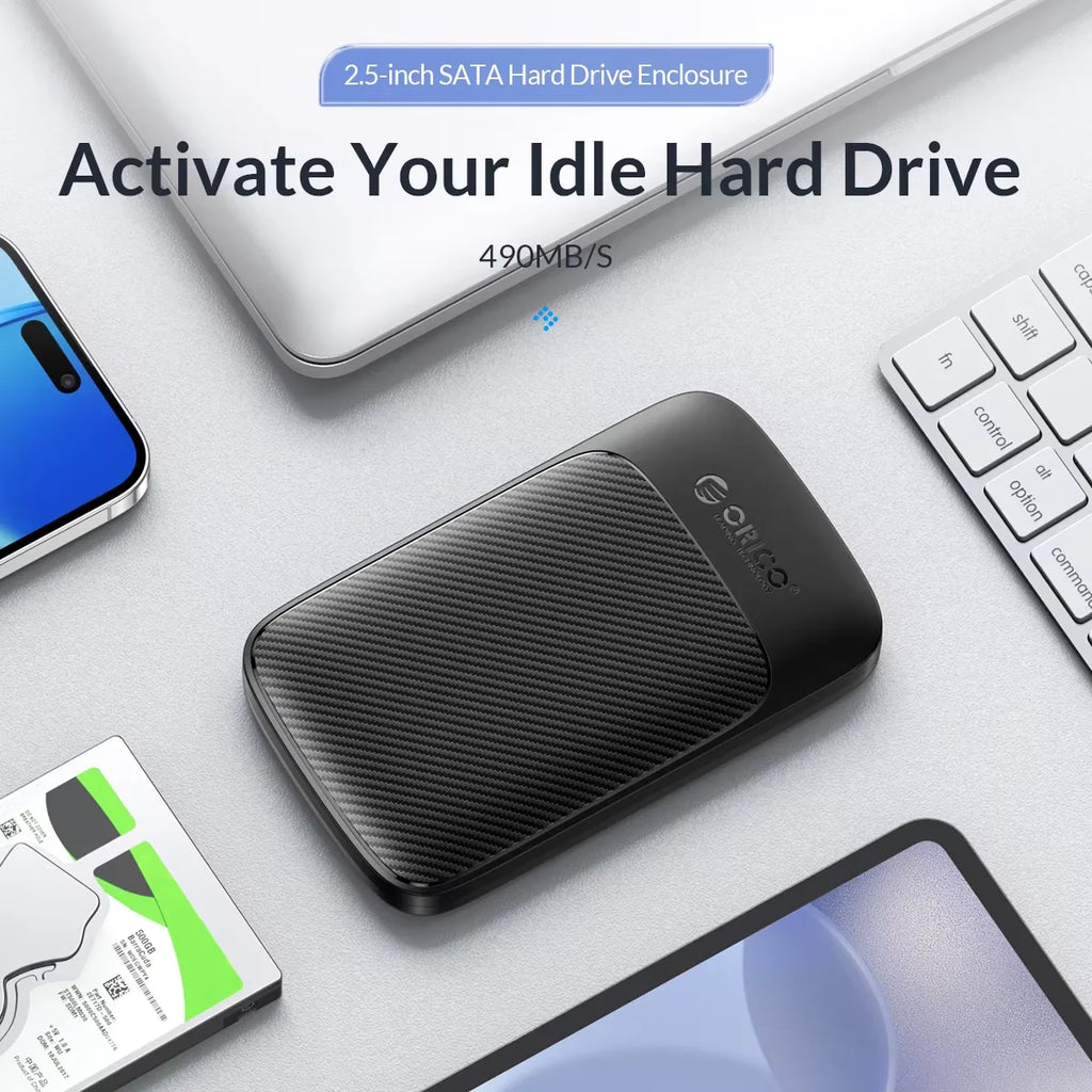 ORICO 2.5" Inch Hard Drive Enclosure 2.5 SATA to USB3.0 External Hard Disk HDD Case 5Gbps Hard Disk Storage Box Cover Housing