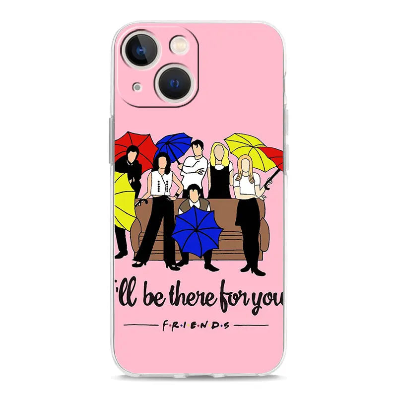Phone Case For iPhone 16 15 14 13 12 11 Pro Max XS X XR 7 8 Plus soft TPU Clear Cover Central Perk Coffee friends tv Show