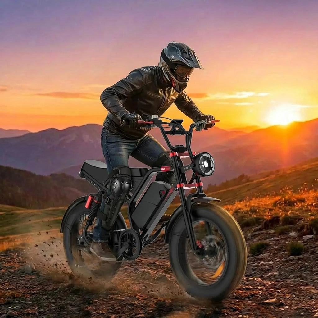 Electric Bike for Adults 1500W/2000W/3000W Peak,32/36/47MPH 20" Fat Tire Ebike, 48V 20AH/23AH/33Ah Removable Battery, Custom