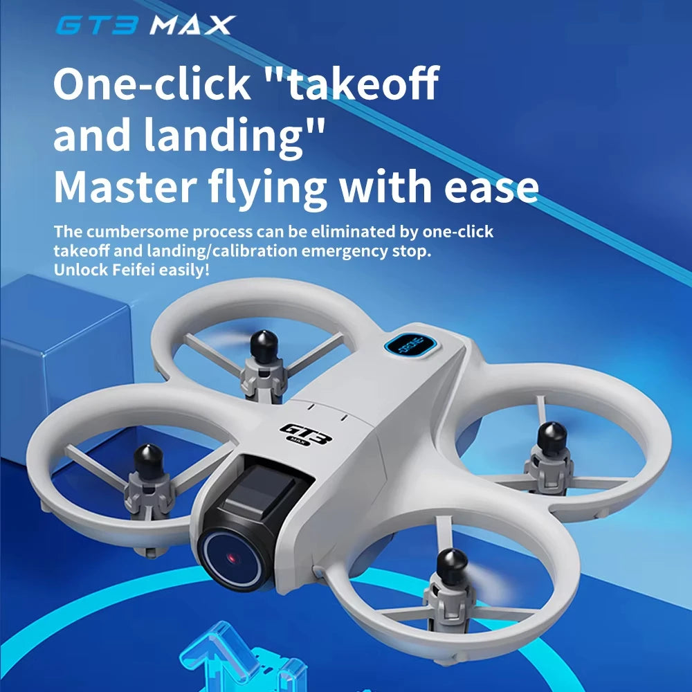 GT3 Max Drone 8K HD Three Camera GPS Brushless Optical Flow Obstacle Avoidance 4.3-inch large screen UAV RC 18000M 2026 NEW