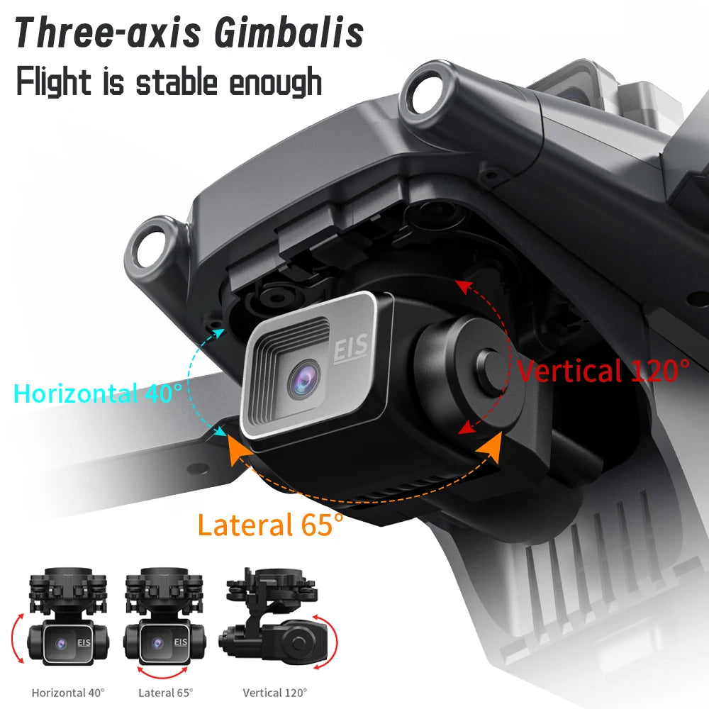 New L600 Pro MAX 4K Professional Drone With 8K HD Camera 3-Axis Gimbal GPS Dron Obstacle Avoidance 5G WIFI FPV RC Quadcopter Toy