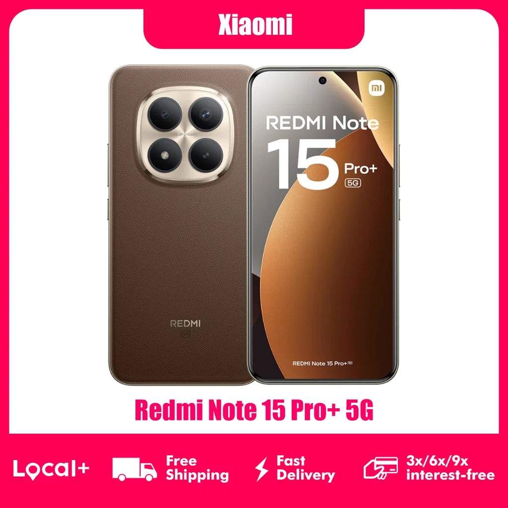 Xiaomi Redmi Note 15 Pro Plus 5G 8GB 256GB 12GB 512GB NFC 100W Hyper Charge 200MP Camera 6500mAh Battery