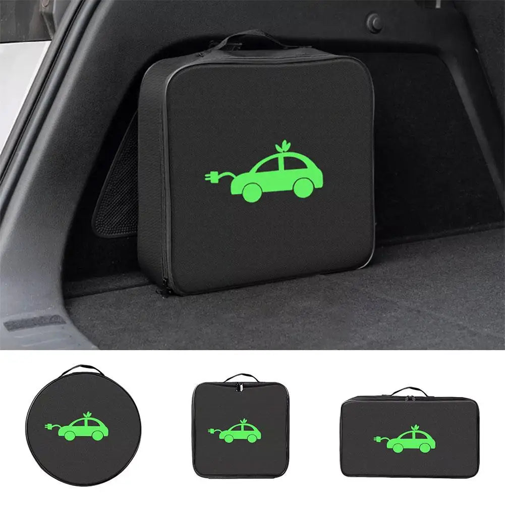 New Energy Vehicle Charging Gun Storage Chartered Car Carrying Charging Wires Portable Flame-retardant Shock-absorbing Bag