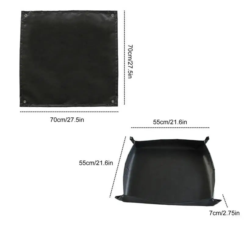 Camping Fire Pit Mat Camping Heat Resistant Mat For Fire Pit Patio Protection Foldable Pad Outdoor Stove Accessories Under Grill