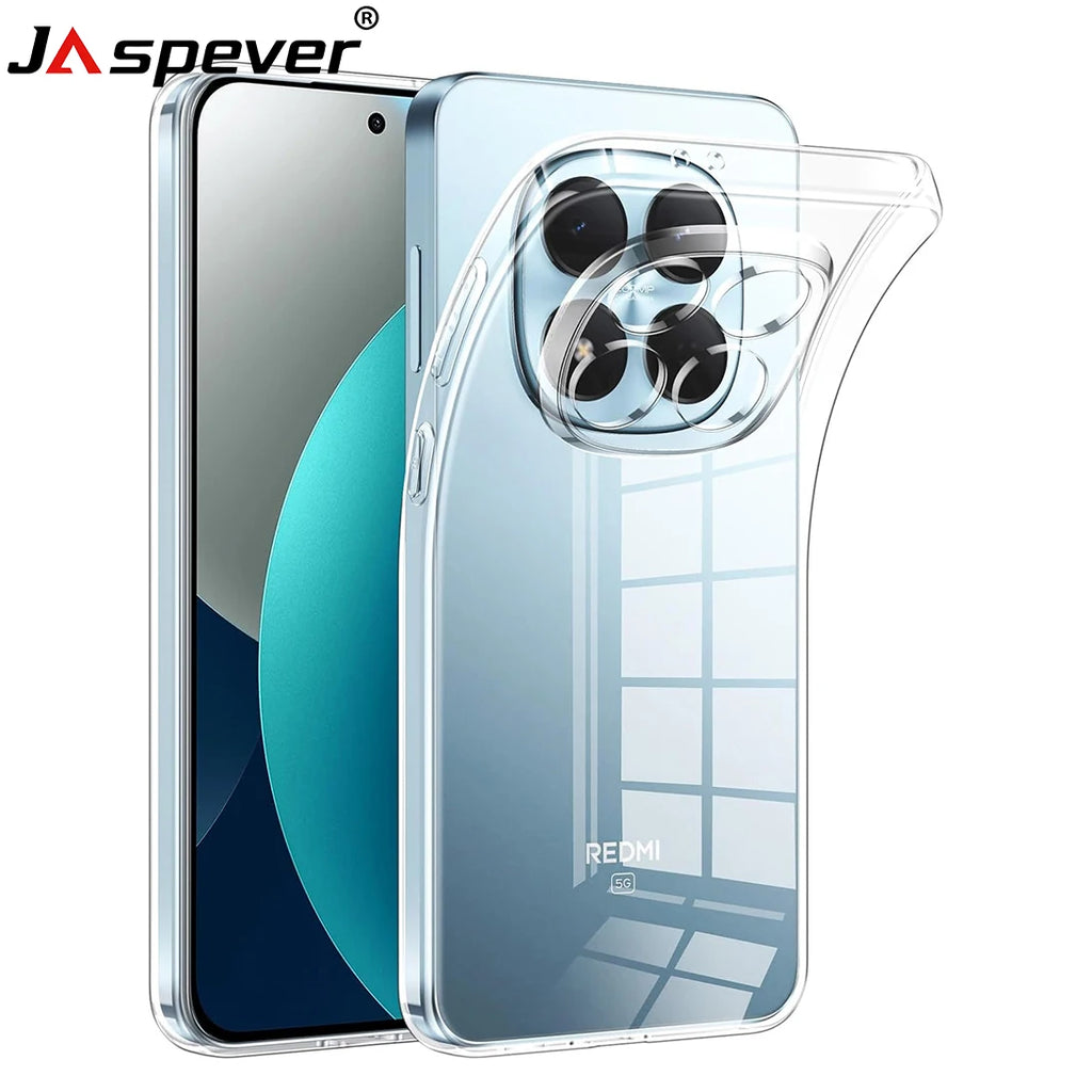 Ultra Thin Silicone Soft Case For Xiaomi Redmi Note 15 Pro Plus Pro+ 4G 5G Clear Transparent Shell Shockproof Slim TPU Cover