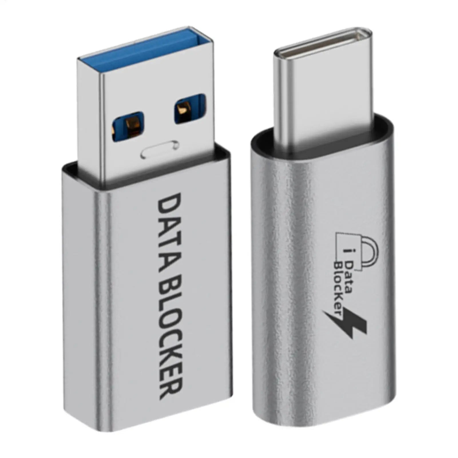 USB Data Blocker Anti Juice Jacking Adapter USB Port Privacy Protector Type-C Blocker Defender for PC Notebook Laptop Block