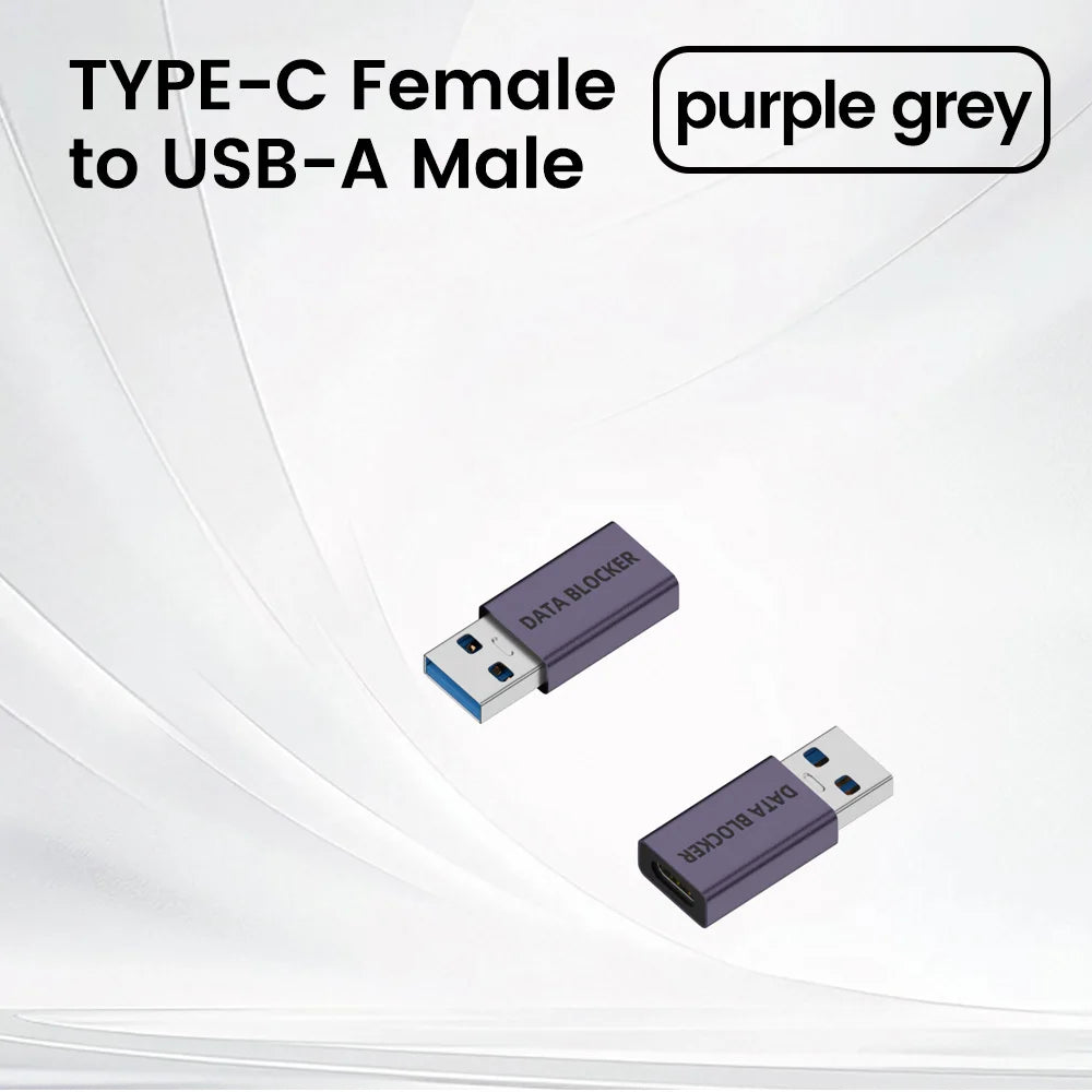 USB Data Blocker Anti Hacking Charge-Only Convenient Data Sync Blockers USB Defenders For Travel Charging Anti Privacy Leak