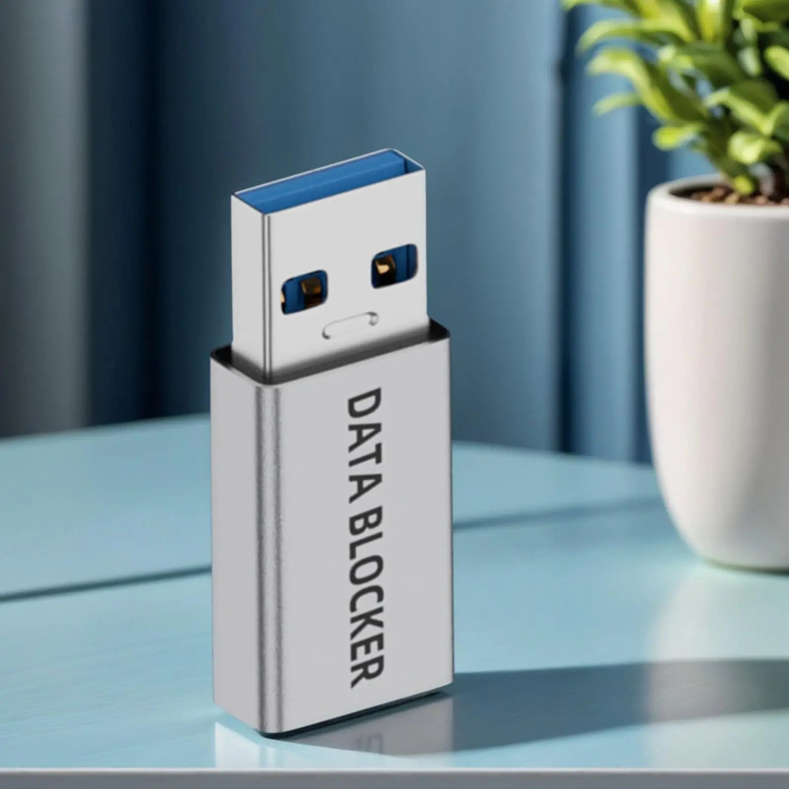 USB Data Blocker Anti Juice Jacking Adapter USB Port Privacy Protector Type-C Blocker Defender for PC Notebook Laptop Block