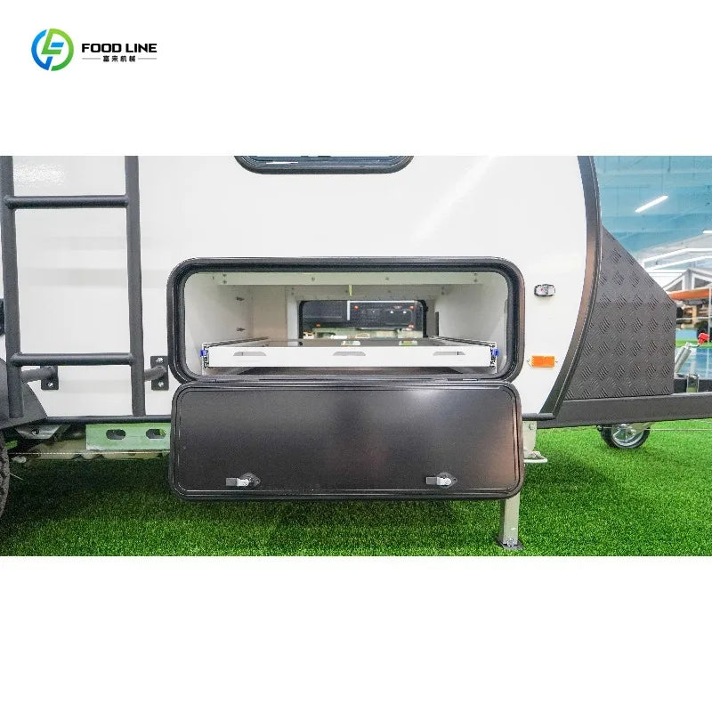 Customized versatile ripple camper compact outdoor camper trailer for family camping and long distance travel