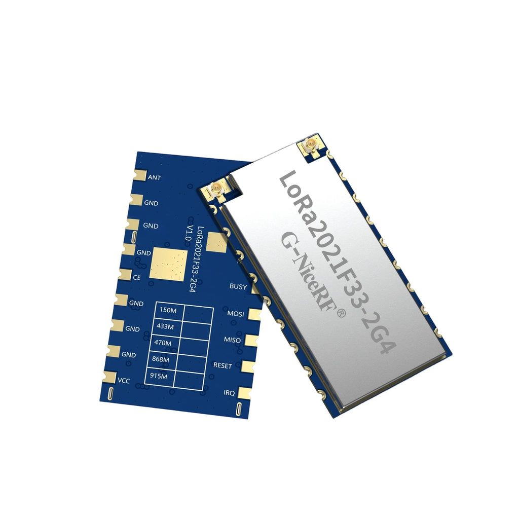 G-NiceRF | 2PCS LoRa2021F33-2G4 2W High Power LoRa Module FLRC up to 2.6Mbps, Sub-GHz Sensitivity up to -144dBm LR2021 Chipset