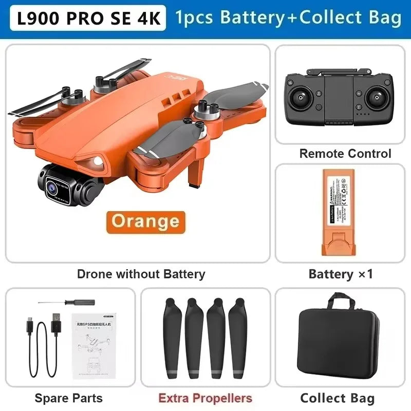 LYZRC L900 Pro SE MAX Drone 4K Professional Dual HD Camera GPS 5G WIFI 360° Obstacle Avoidance Brushless Motor Rc FPV Quadcopter
