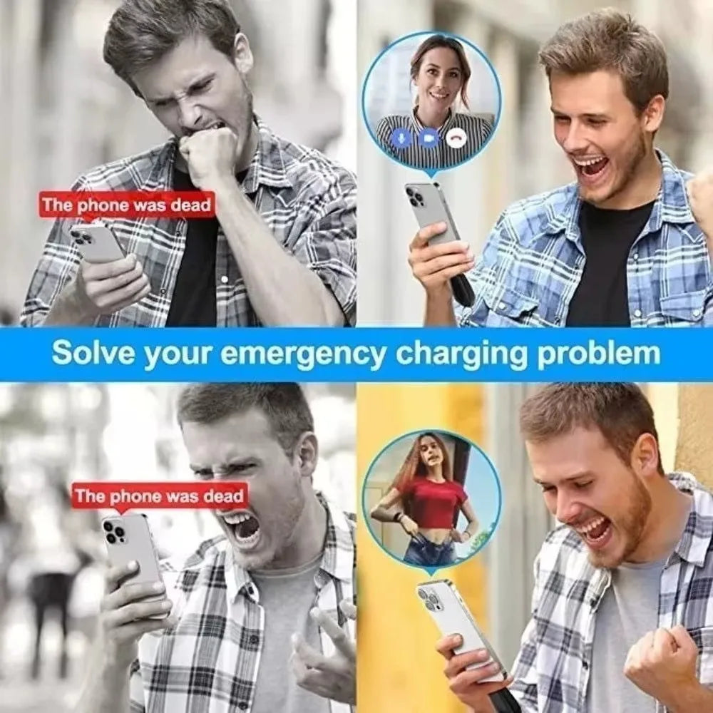 Portable Charger Keychain 1500mAh Emergency Rapid Recharge For Mobile Phone Moving Compact and Comfortable Design L