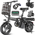 Electric Bike for Adults and Teens, 520W-1200W Motor, 20-28MPH, 32 Miles Range, 48V 10Ah Battery, 3-Level Pedal, Customized