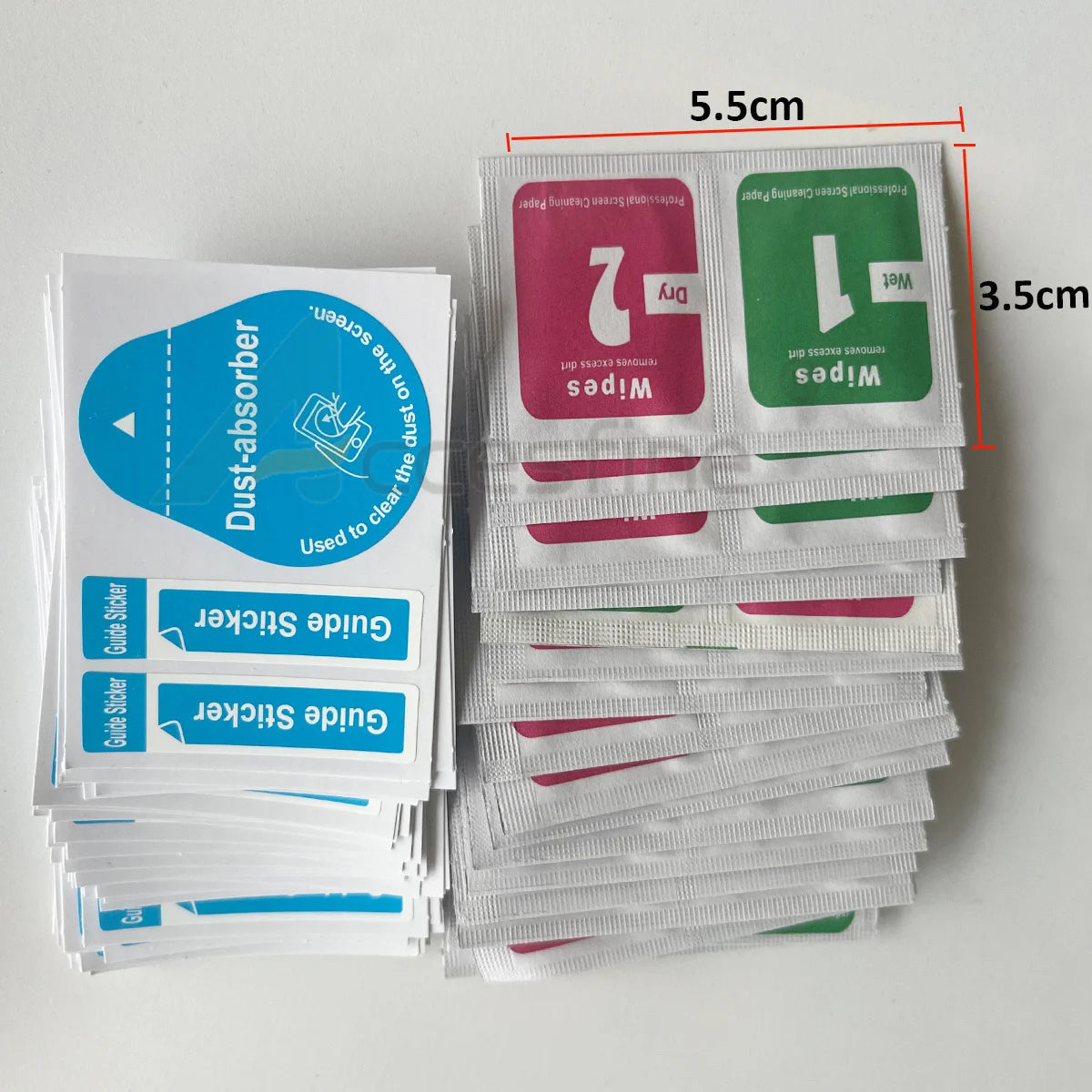 100pcs Tempered Glass Camera Lens Phone Screen Dust Removal Dry Wet Cleaning Wipes Paper tools Set alcohol pack for iPhone