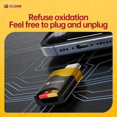 KODAK T330 Type-C TF Card Reader High-Speed OTG Adapter for Smartphones Tablets PC USB C Micro SD Memory Card