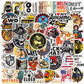 50PCS/Pack Cartoon Welder Helmet Hard Hat Stickers Decals For Phone Laptop Suitcase Notebook Skateboard Waterproof Stickers