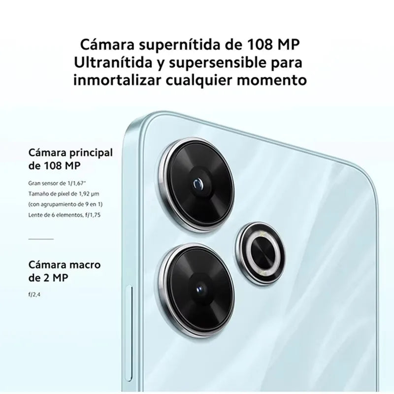 Global Version Xiaomi Redmi 13 Smart Phone NFC 108MP MP Super Clear Camera 33W Fast Charging AI Face Unlock