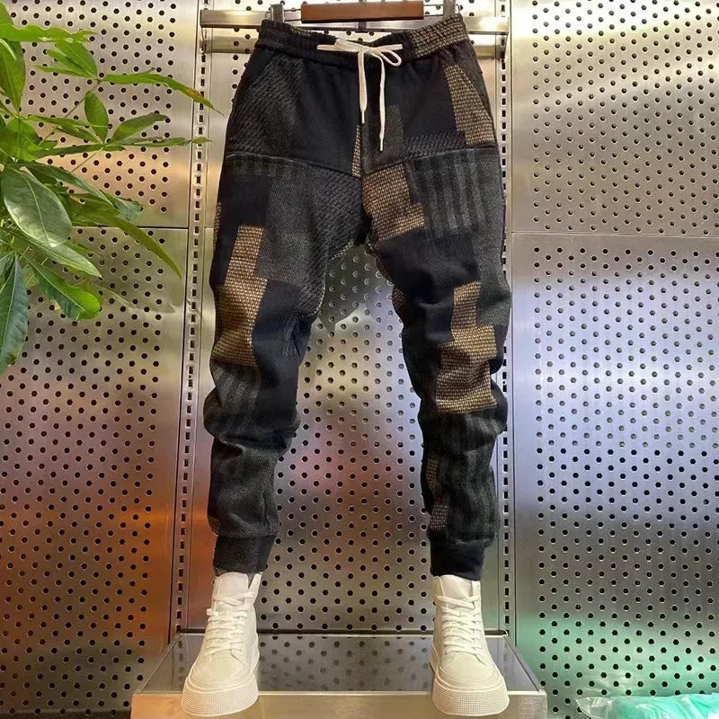 winter Summer 6Pocket Printed Baggy Long Pants Men Sportswear Hip Hop Oversize Streetwear Fashion Daily Jogging Sweatpants Male
